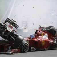 2012 Spa-Francorchamps Formula One Crash Romain Grosjean Alonso Hamilton Perez