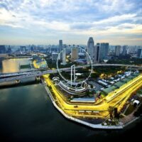 Formula One Singapore Grand Prix Red Bull Racing Win (Aerial Photo)