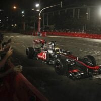 Lewis Hamilton Vodafone McLaren Mercedes Streets of Mumbia Photos