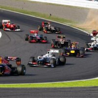 2012 Sebastian Vettel Leads Fernando Alonso Spins (Suzuka)