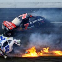 2013 Kyle Larson Crash - Daytona International Speedway (NASCAR Nationwide Series)