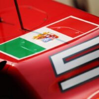Italian Navy Flag On Fernando Alonso Ferrari Formula 1 Car