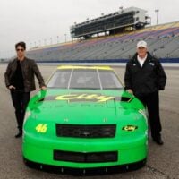 Tom Cruise Standing By Rick Hendrick ( NASCAR )