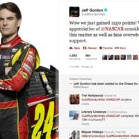 Jeff Gordon Added To The Chase ( NASCAR CUP ) Twitter