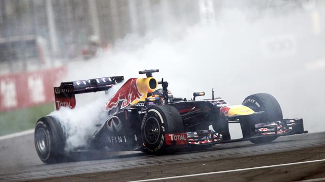 Red Bull Racing Fined For Donuts ( Sebastian Vettel ) Formula One