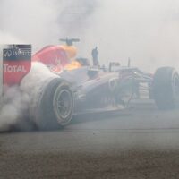 Red Bull Racing Fined For Donuts ( Sebastian Vettel ) F1