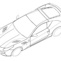 Ferrari SP FFX Drawing ( CARS )