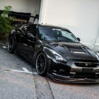 Black on Black Nissan GTR Photos