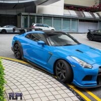 Blue Nissan GT-R Photos