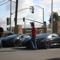 Flat Black Lamborghini Supercar Show Newport Beach ( CARS )