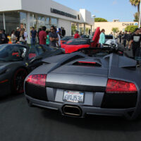 Matte Black Lamborghini Supercar Show Newport Beach ( CARS )