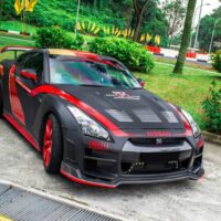 Red Black Nissan GT-R