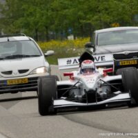 F1 Car On Highway ( Driver Jos Verstappen )