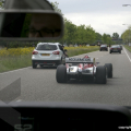 F1 Car On Highway Videos ( Driver Jos Verstappen )