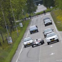 F1 Racing Car On The Highway ( Driver Jos Verstappen )