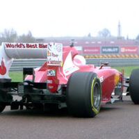 Sebastian Vettel Driving Scuderia Ferrari F1