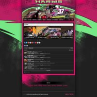 Wes Harms Racing Driver Website Link - Walters Web Design