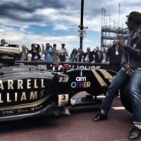 Pharrell Williams Lotus F1 Sponsor Photos