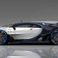 Bugatti Vision Gran Turismo Car Silver and Blue Version