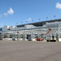 Daytona International Speedway Solar Panels Installed Daytona Rising Project Photos