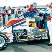 Jeff Gordon NASCAR Hall of Fame Exhibit Jeff Gordon USAC Silver Crown Car Number 4
