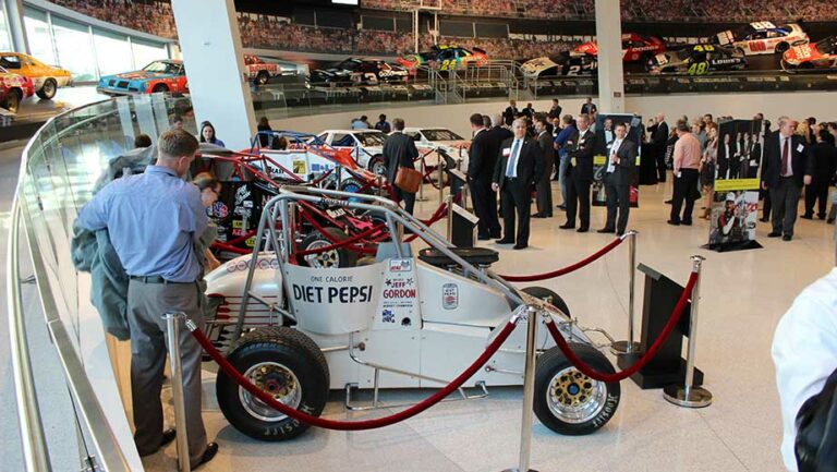 Jeff Gordon NASCAR Hall of Fame Exhibit Open Wheel Cars