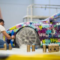 Beny Levy Ferrari Art Car from Ferrari Challenge Series