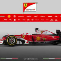 2016 Ferrari F1 Car Side Photo - SF16-H Photos