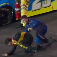 NASCAR John Wes Townley vs Spencer Gallagher Fight Photos