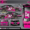 jeffrey earnhardt pink car Go Fas Racing breast cancer awareness month