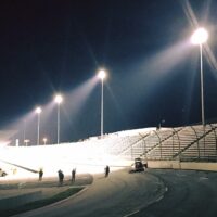 Lights at Martinsville Speedway Turned On