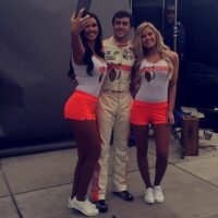 Chase Elliott with Hooters Girls
