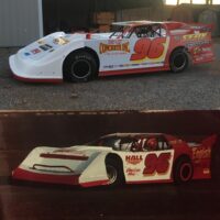 Terry English Throwback car driven by Tanner English