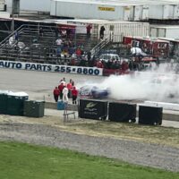 Brian Finney Toledo Speedway Racecar Fire