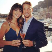 Jenson Button Girlfriend Pose in Monaco