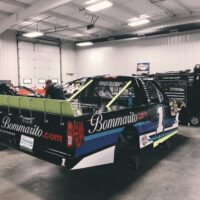 NASCAR Camping World Truck inside Dirt Racing Shop