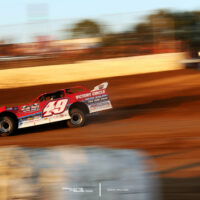 Jonathan Davenport at Florance Speedway for the Lucas Oil Late Model Dirt Series event
