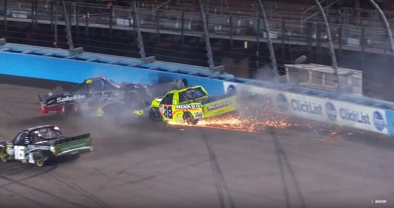 Ben Rhodes and Matt Crafton - Phoenix Raceway crash