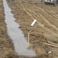 Edgewater Dirt Track construction