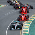 Mercedes leads Ferrari in the Australian Grand Prix