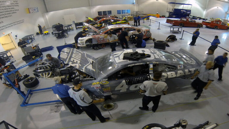 NASCAR Research and Development Center inspection