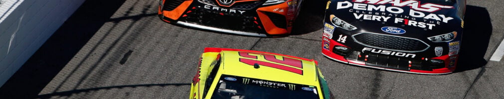 Ryan Blaney, Clint Bowyer and Daniel Suarez at Martinsville Speedway