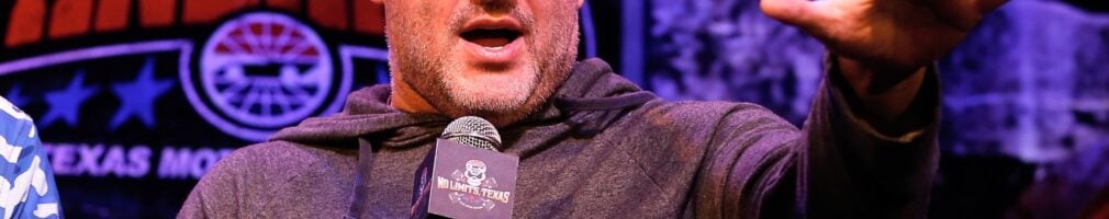 Tony Stewart in the Texas Motor Speedway media center