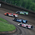 Kyle Bronson, Mason Zeigler and Josh Richards at Deer Creek Speedway 6944