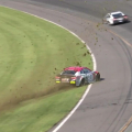 Bubba Wallace crash at Pocono Raceway