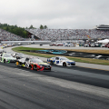 Martin Truex Jr, Chase Elliott, Kyle Busch and Kevin Harvick at New Hampshire Motor Speedway