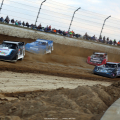 Chase Junghans, Kyle Bronson, Scott Bloomquist and Bobby Pierce in the Dirt Million at Mansfield Motor Speedway 6349