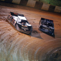 Chris Madden and Scott Bloomquist at Rome Speedway 1079