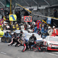 NASCAR Xfinity Series pit stop at Indianapolis Motor Speedway