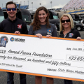 Patricia Driscoll and Kurt Busch - Armed Forces Foundation Donation